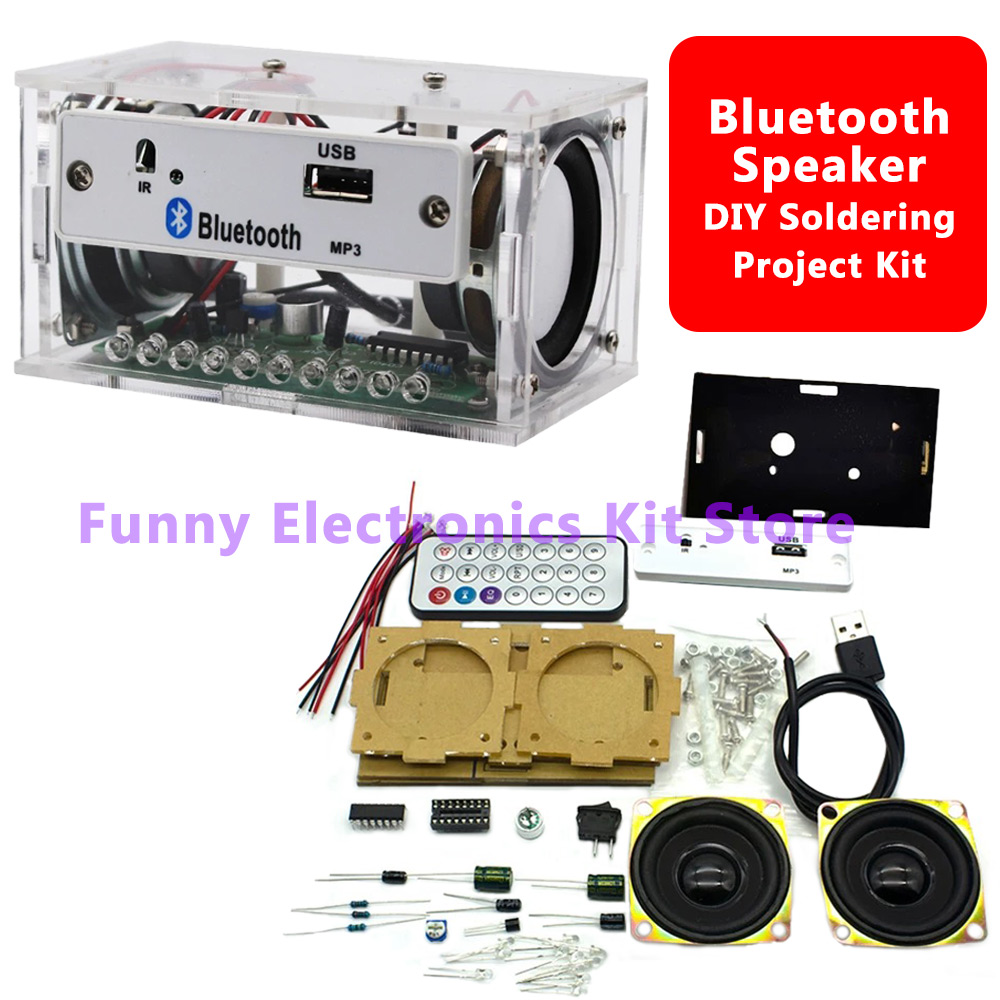 Diy Electronics Kids - DIY Bluetooth Speaker Kit White Stereo