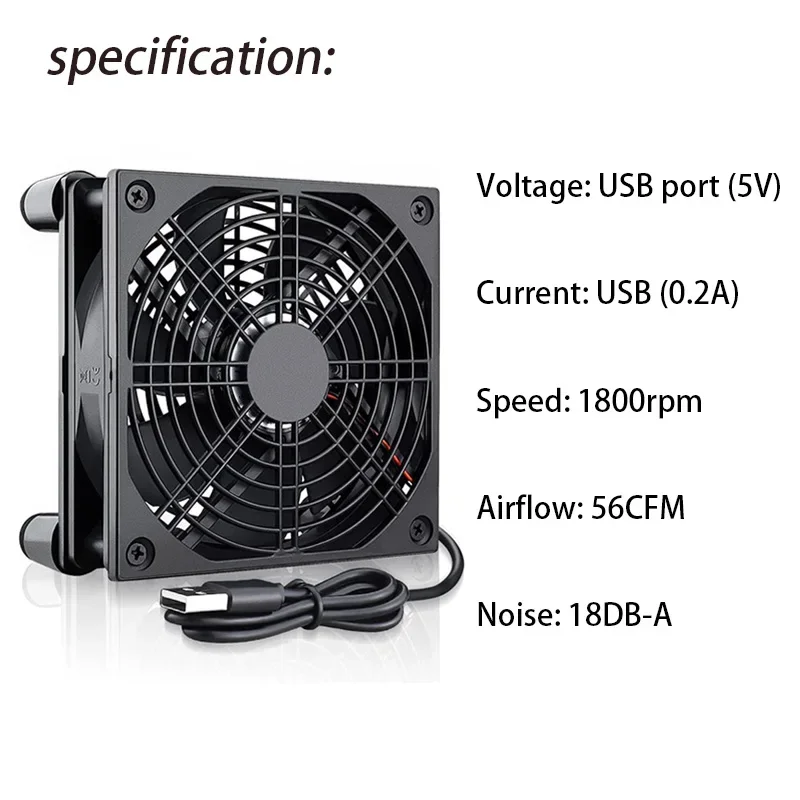 Router Cooling Fan High Airflo - огляд і ціна Diy Electronics Case