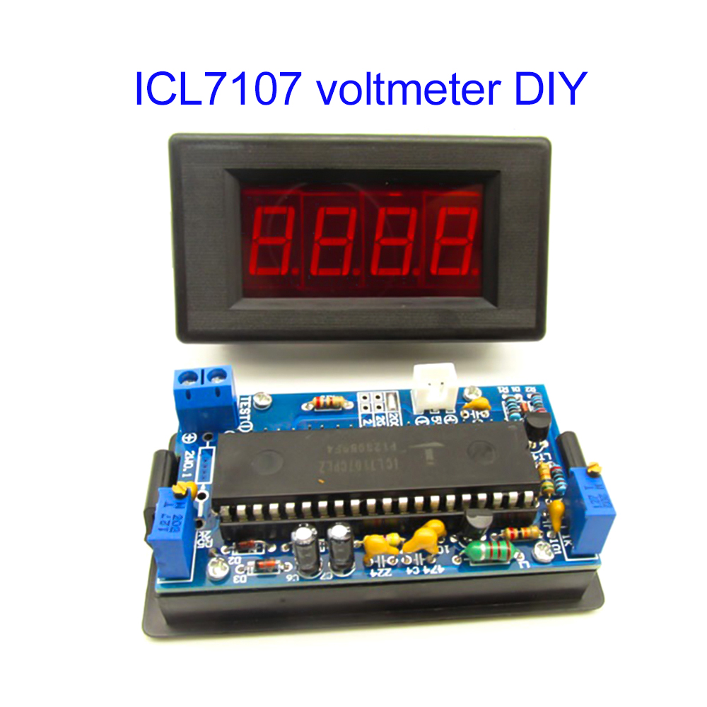 ICL7107 Voltmeter DIY Kit Part - огляд і ціна Diy Electronics Kids
