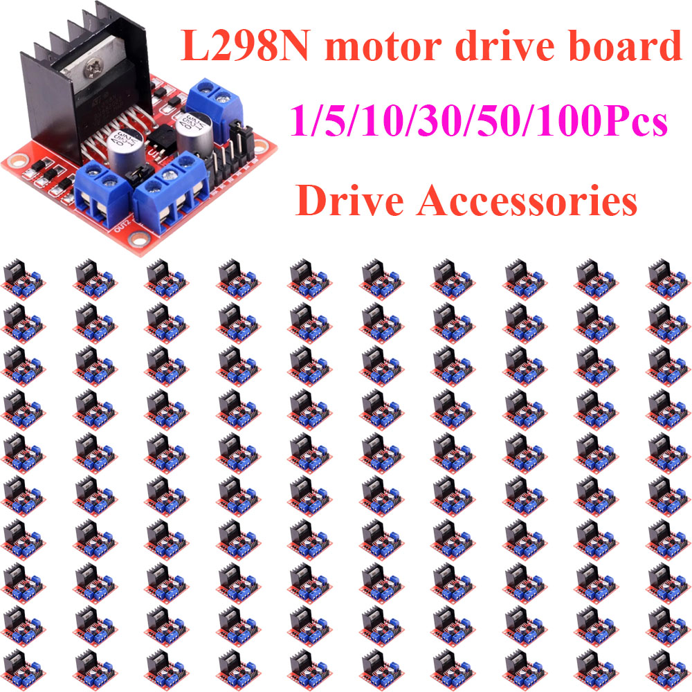 1~100Pcs L298N DC Stepper Moto - огляд і ціна Diy Electronics Motor
