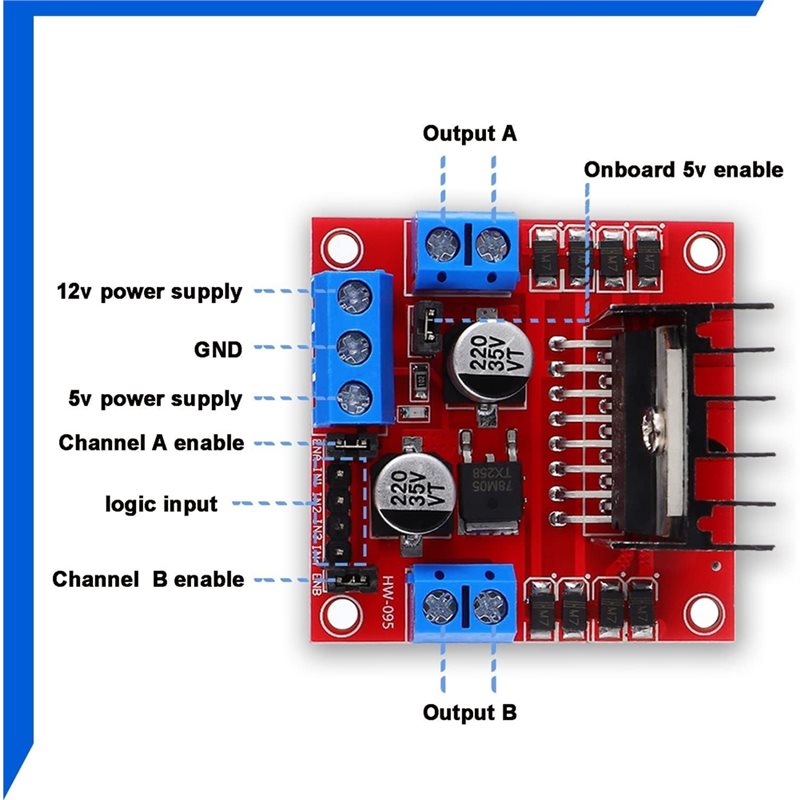 AEE7-4 Pcs L298N Motor Driver  - огляд і ціна L298N Motor Driver