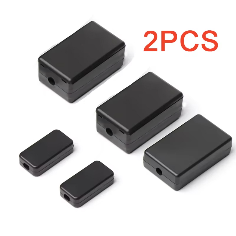 2PCS Plastic Waterproof Black  - огляд і ціна Diy Box Electronics Mall