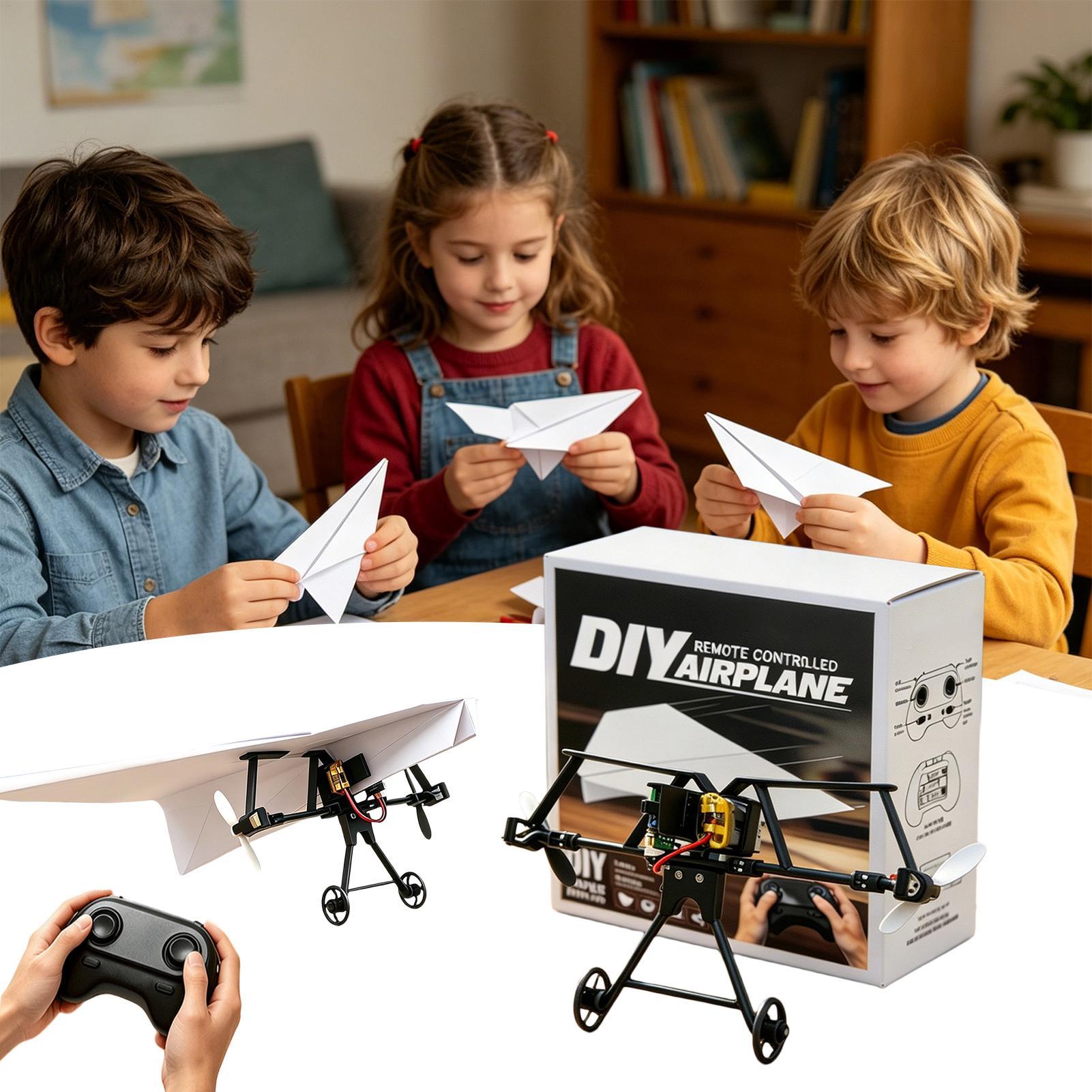DIY RC Paper Airplane Kit Plan - огляд і ціна Diy Electronics Kids