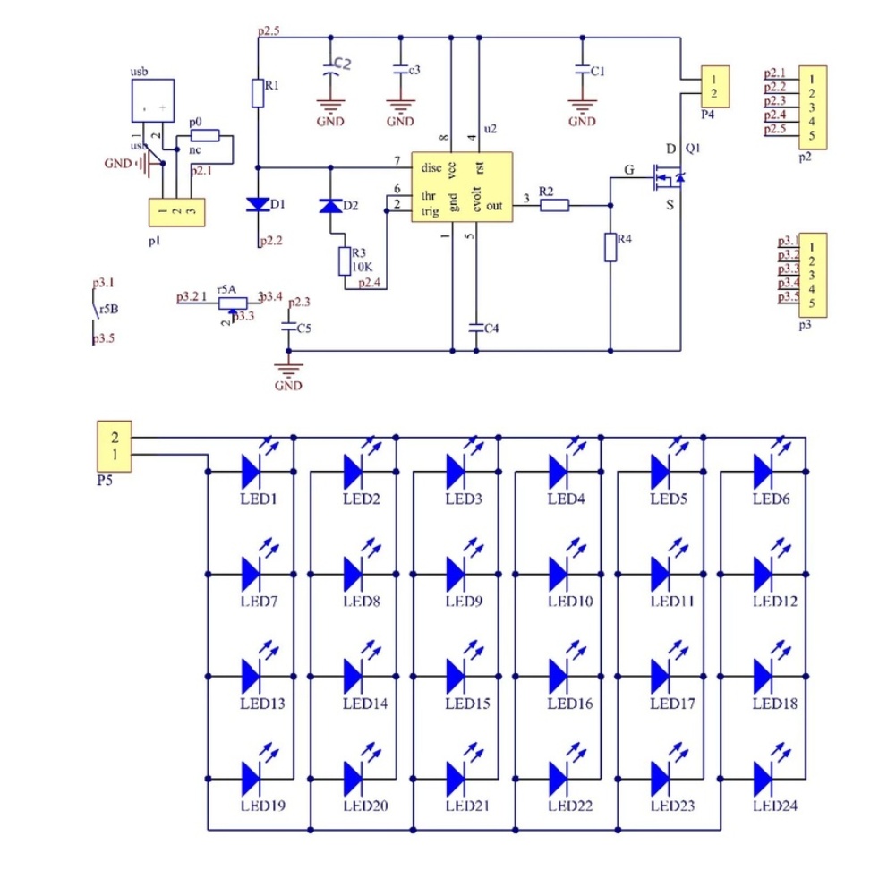 NE555 For PWM LED Desk Lamp DI - огляд і ціна Diy Electronics Table
