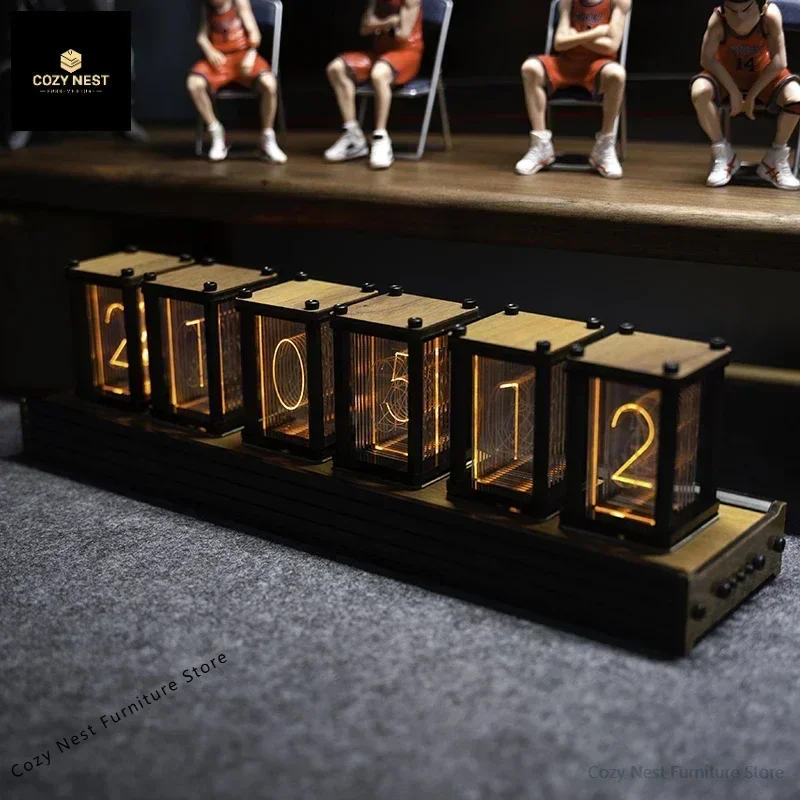 Luxury Nixie Glow Tube Clock W - огляд і ціна Diy Electronics Table
