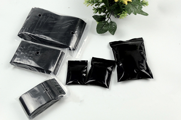 100PCS Black PE Plastic Ziploc - огляд і ціна Diy Electronics Logo