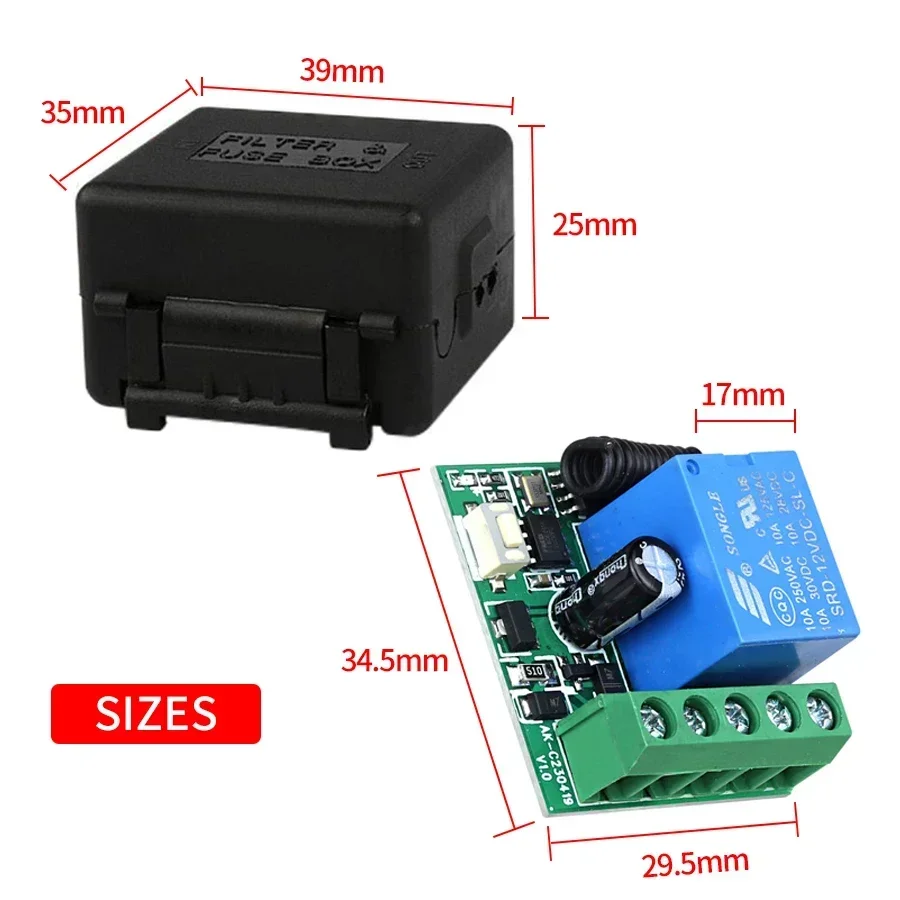 DC 12V Remote Control Smart Sw - огляд і ціна Rf 433Mhz Module