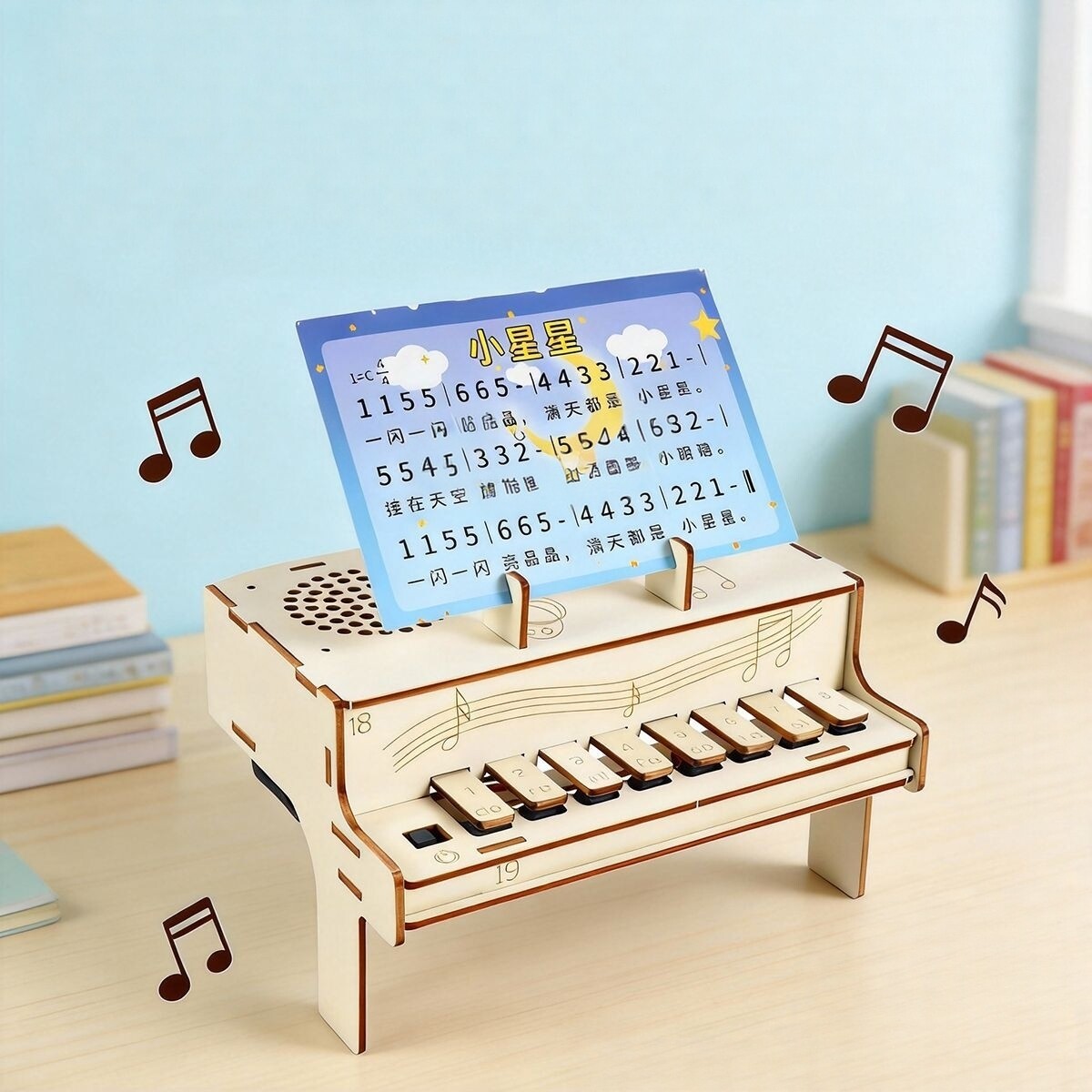DIY Wooden Electronic Piano Mo - огляд і ціна Diy Electronics Kids