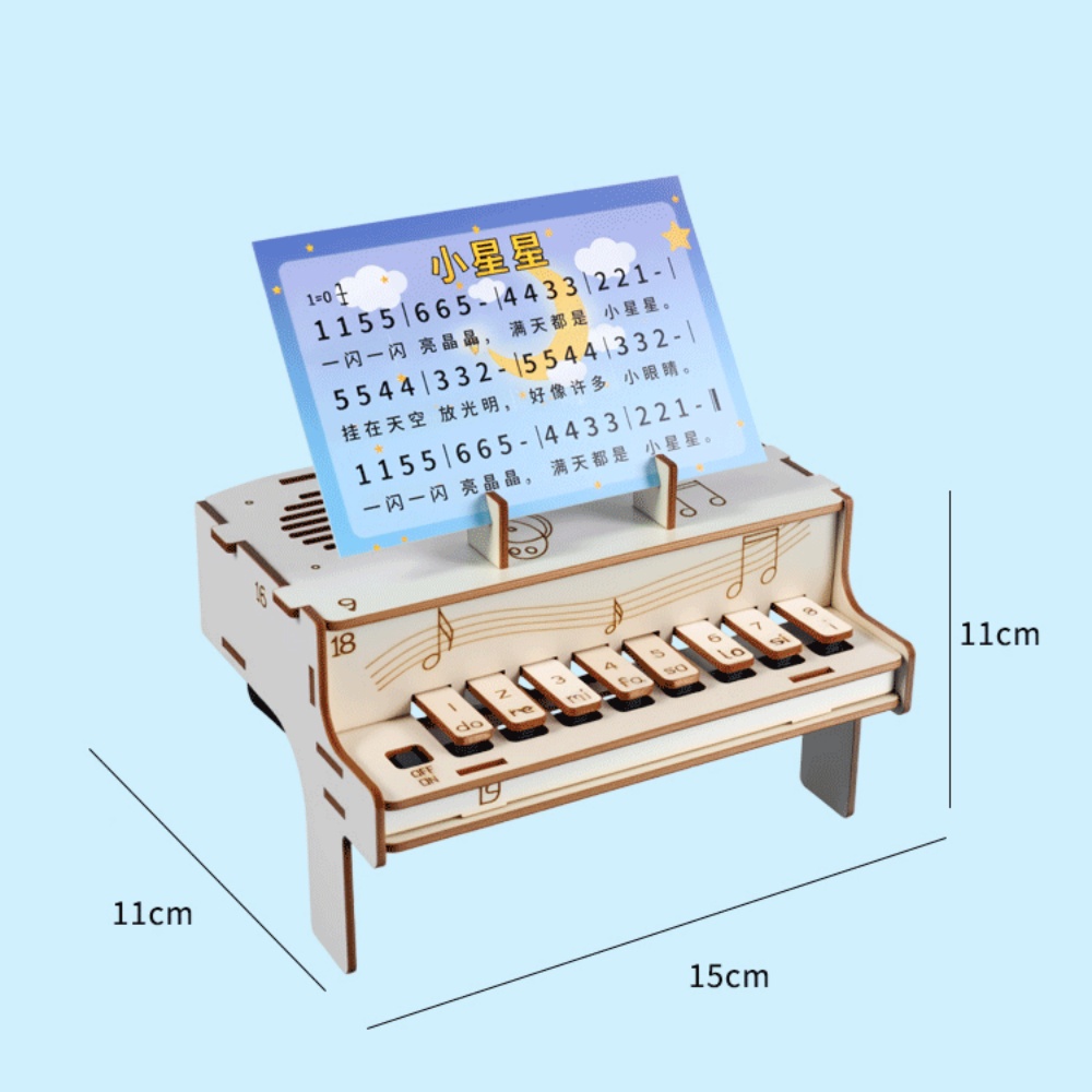 DIY Wooden Electronic Piano Mo - огляд і ціна Diy Electronics Kids
