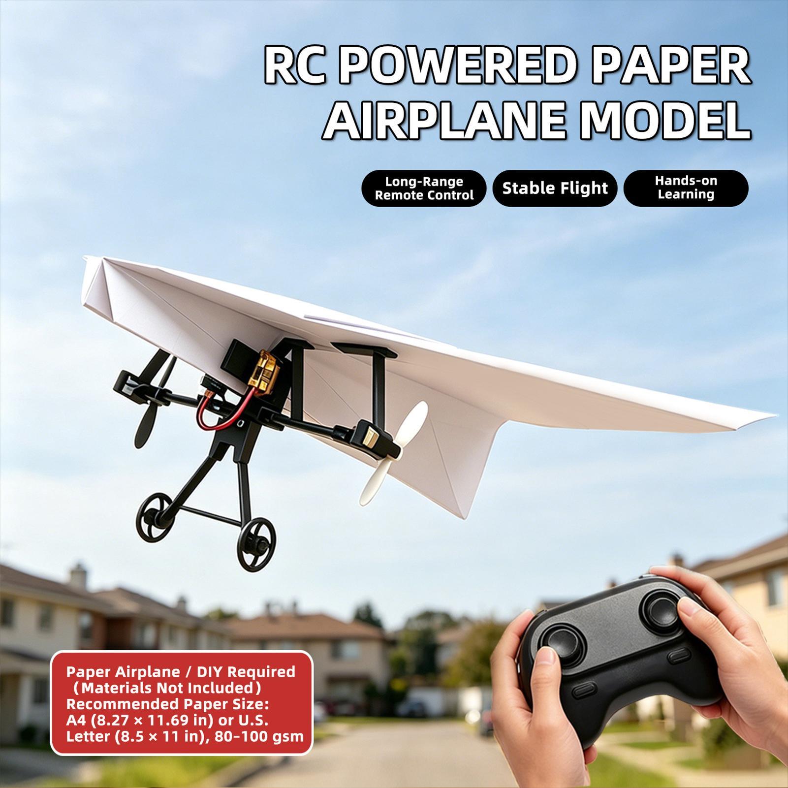 Remote Control Paper Airplane  - огляд і ціна Diy Electronics Kids