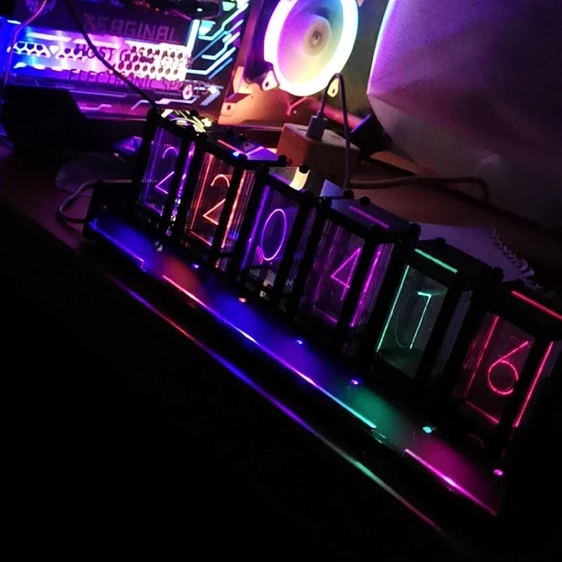 Led Table Clock Digital Silent - огляд і ціна Diy Electronics Table