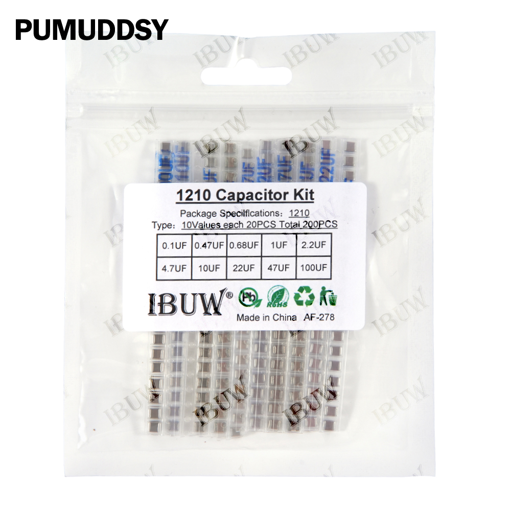 0402 0603 0805 1206 SMD Cerami - огляд і ціна Capacitor Kit Assortment